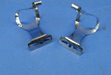 Christophe Brevete Special Vintage Toe Clips Bicycle Pedals Silver