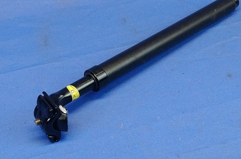 Black Bicycle Suspension Seatpost 27.2mm x 350 mm Alloy