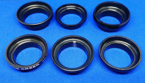 Bicycle Headset Threaded/Threadless 1-1/8" Cups Black Steel