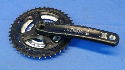 RPM Bicycle Crank Arm R/H 175 mm Black with Chainrings