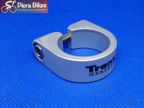 TranzX Bicycle Seatpost Clamp 32 mm Alloy Silver