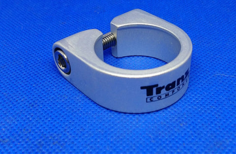 TranzX Bicycle Seatpost Clamp 32 mm Alloy Silver