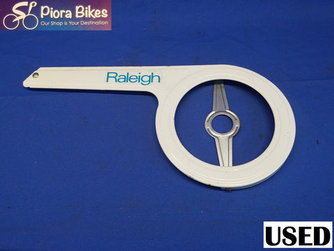 Raleigh Vintage Bicycle Traditional Chain Guard Steel White