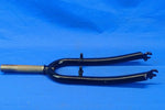 Black Bicycle Front Rigid Forks 1-1/8" Threaded for 26" Wheels