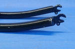 Black Bicycle Front Rigid Forks 1-1/8" Threaded for 26" Wheels