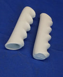 Vintage Pastiche Cassano Bicycle Handlebar Grips White