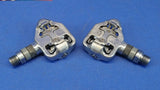 Wellgo RC-703 Bicycle Clipless Pedals Silver Used