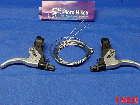 Shimano Deore BL-M600 Bicycle Brake Lever Set with New Cable