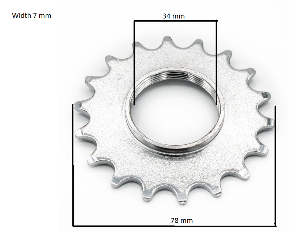 Bicycle Single Speed Ratchet Sprocket Freewheel 16 18T PioraBikes